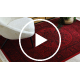 ORIENT 6039 matta vinröd / svart Ram, rosett, orientalisk, med fransar